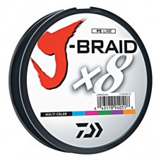 Daiwa J-Braid X8 Braided Fishing Line 550 Yards (500 M) Multi-Color Line